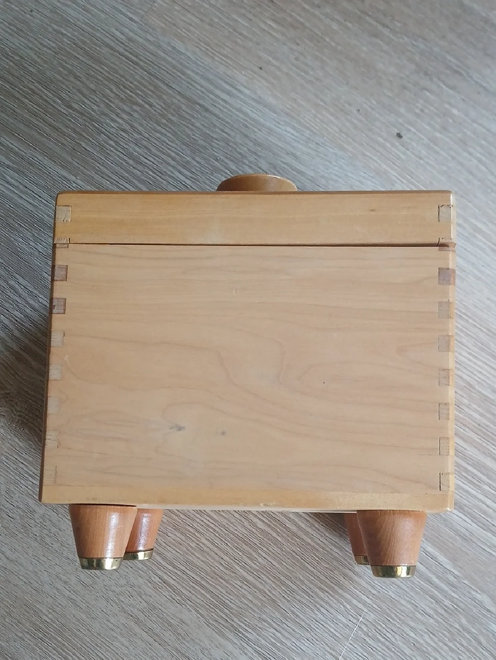 Woodpecker Woodware Japan Wood Jewelry Box with Geometric Inlay Light Honey MCM